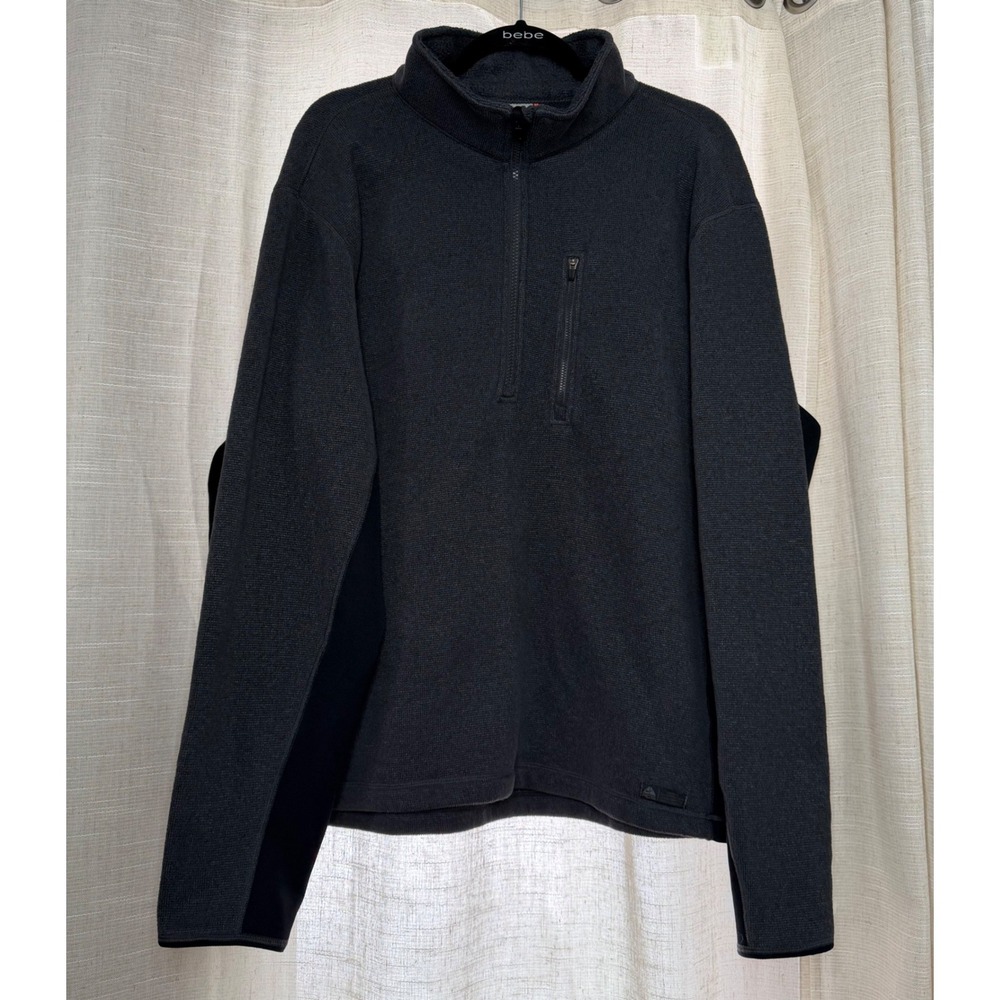 Vintage Nike ACG 1/4 Zip Fleece Sweater Fit‎ Therma Pullover Gray/Black Men's XL